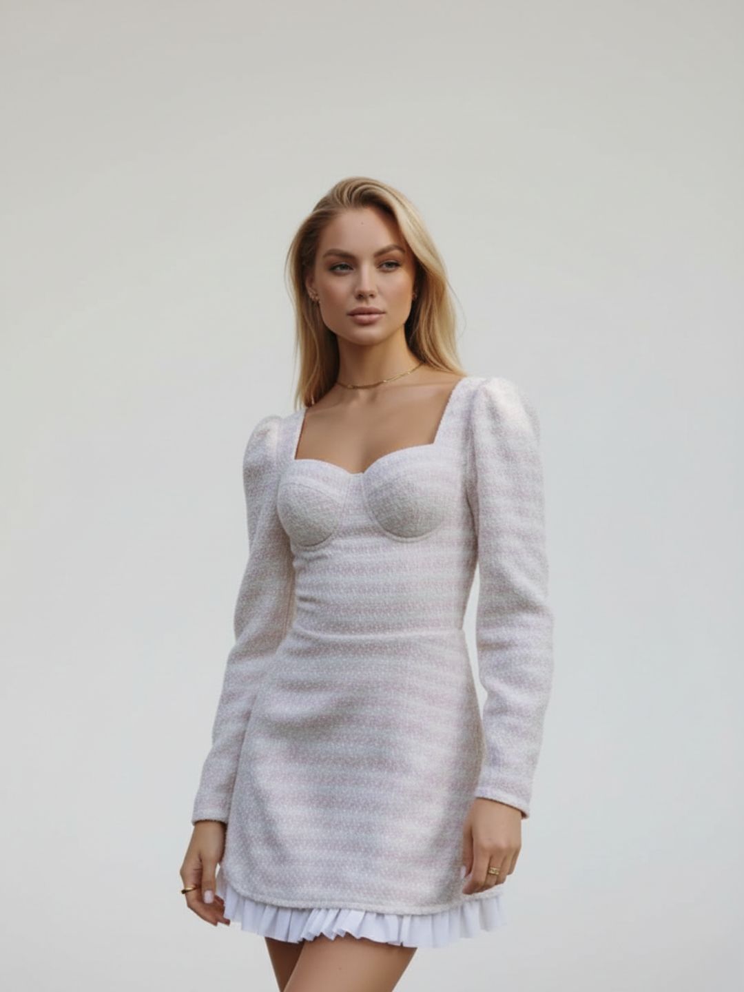 Tweed dress noemi luxury womenswear (2)