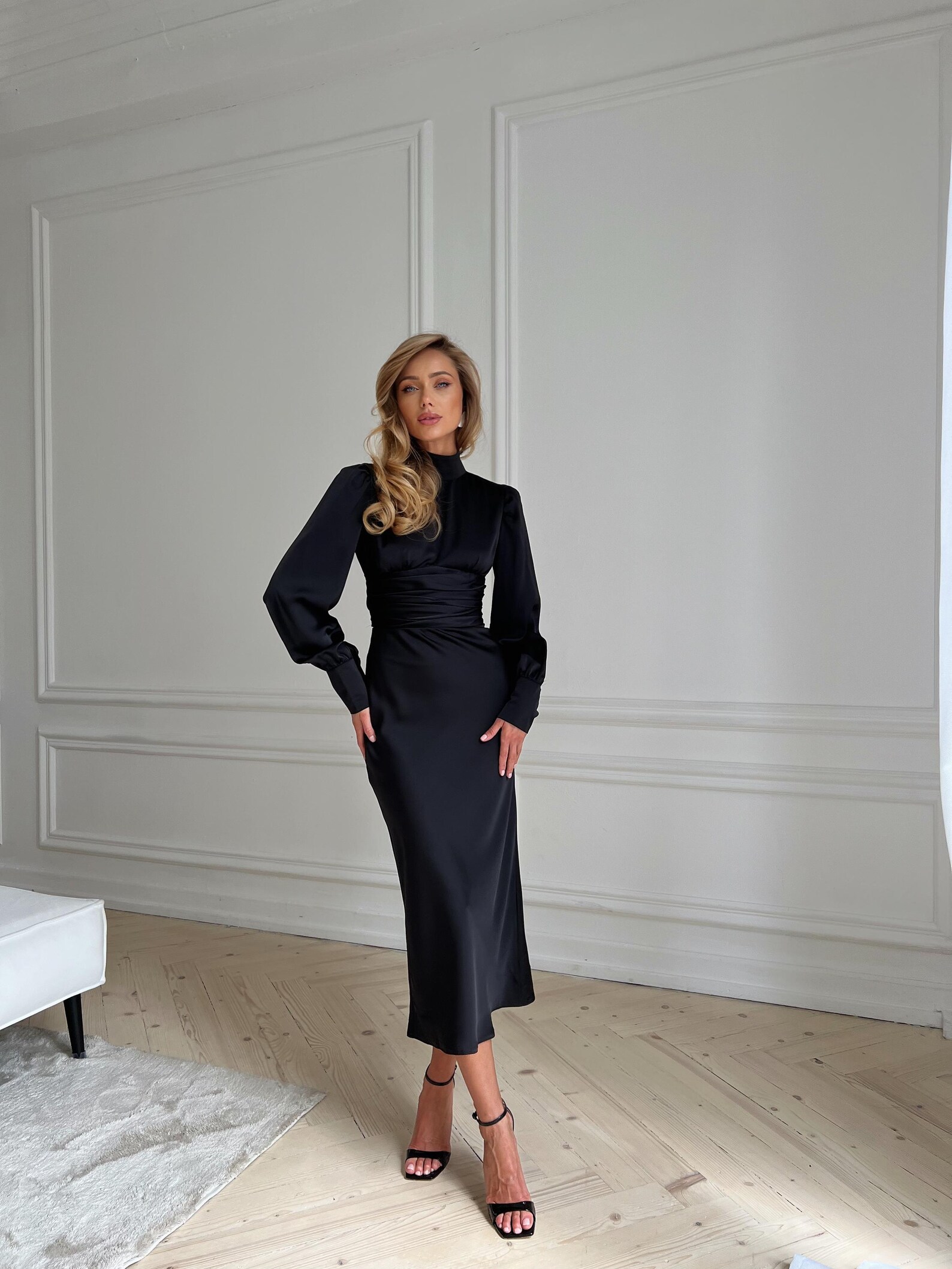 Evelina midi dress Noemi luxury womenswear 11