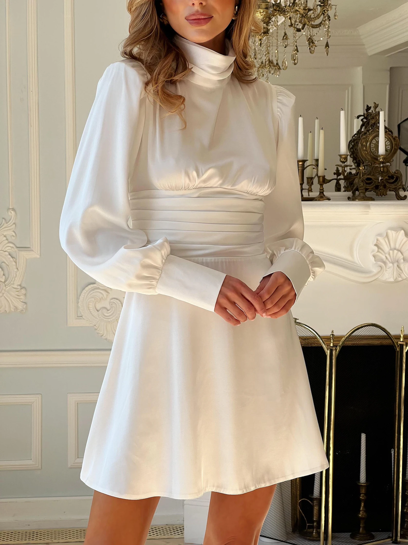 Evelina mini dress Noemi luxury womenswear65